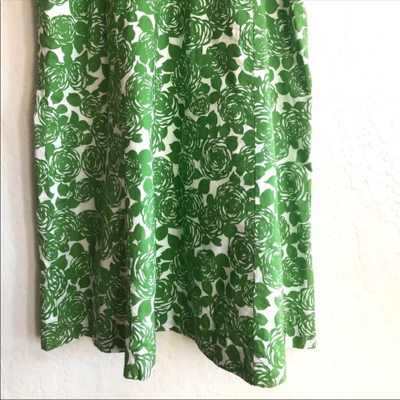 Boden Nancy dress green rose print size US 14R UK 10 - Picture 4 of 11